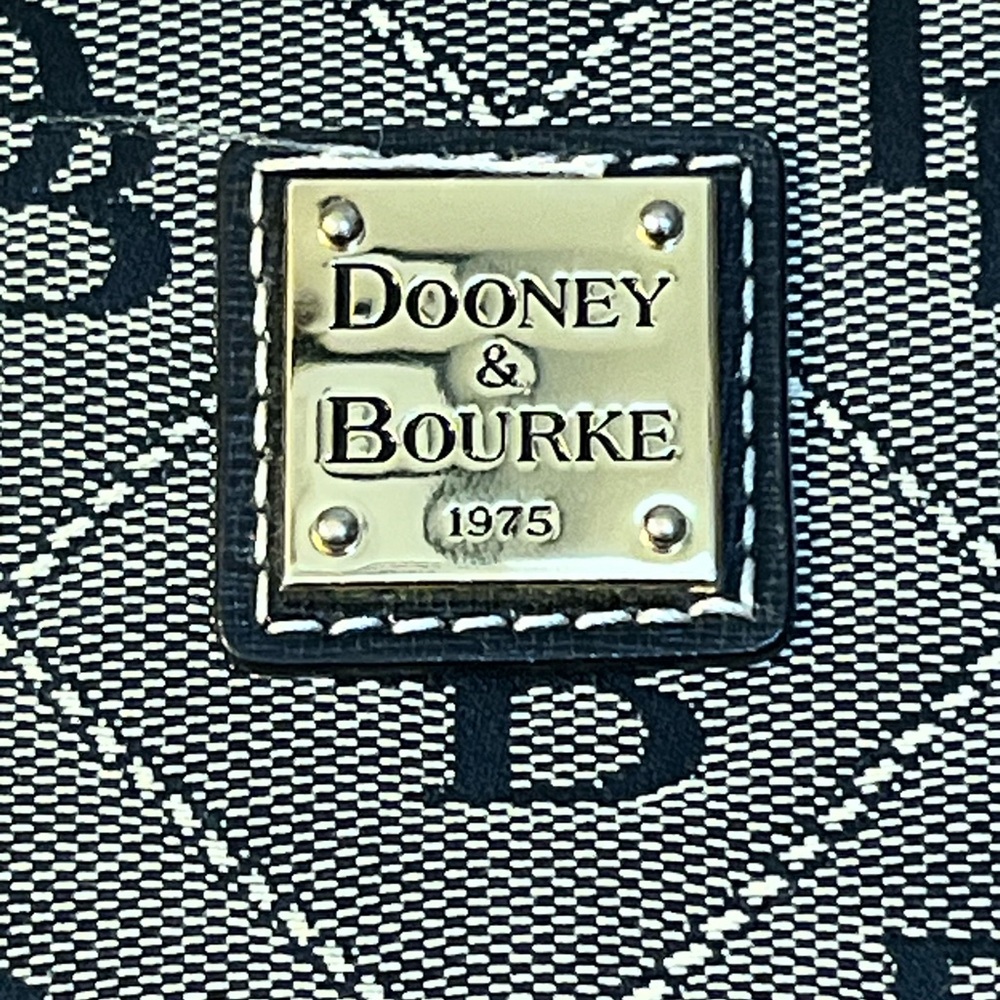 Dooney & Bourke Black and White Logo Wristlet - Picture 3 of 8